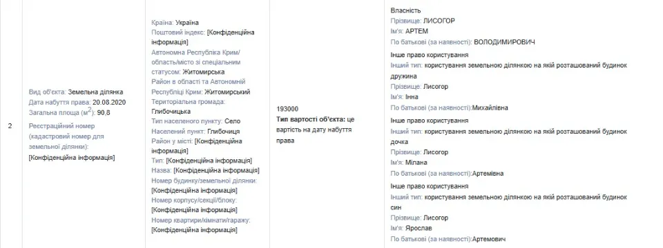 Декларація Артема Лисогора