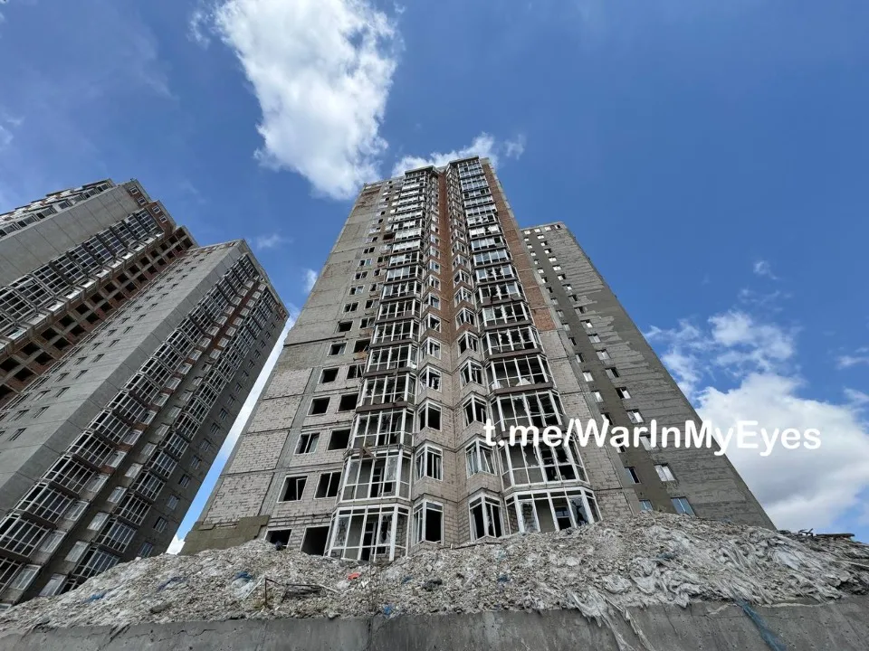 Приліт в Донецьку 13 квітня