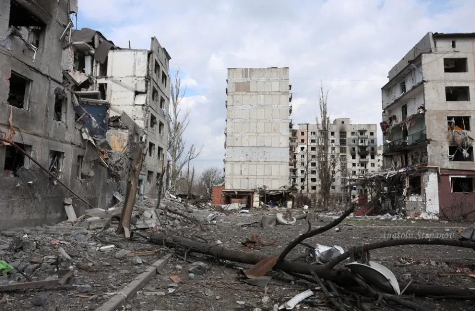 Покровськ війна зруйновані багатоповерхівки будинки