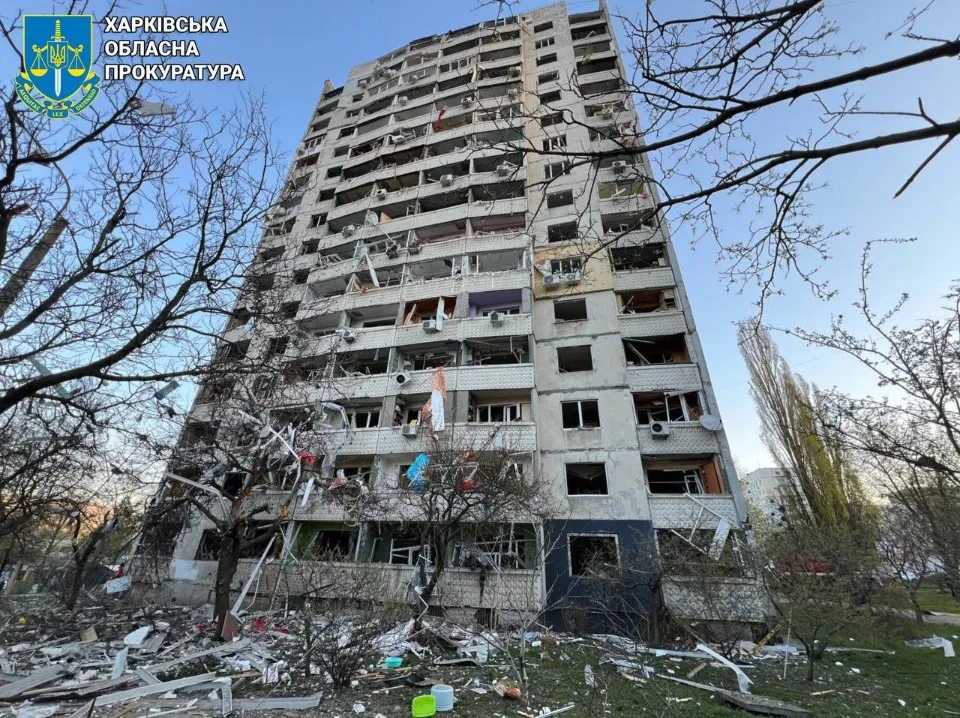Наслідки обстрілу Харкова 18 квітня