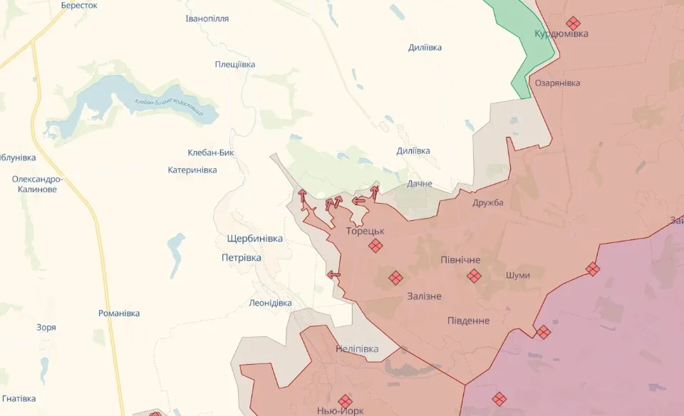 карта Deep State Донеччина