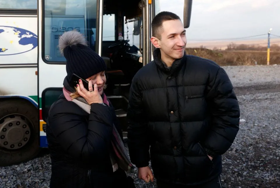 Перші хвилини після обміну. З архіву Владислава Овчаренка