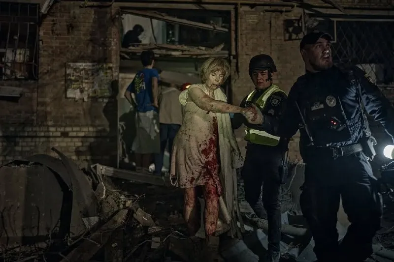 Київ обстріл 24 квітня 2025. Фото: Костянтин і Владислава Ліберови