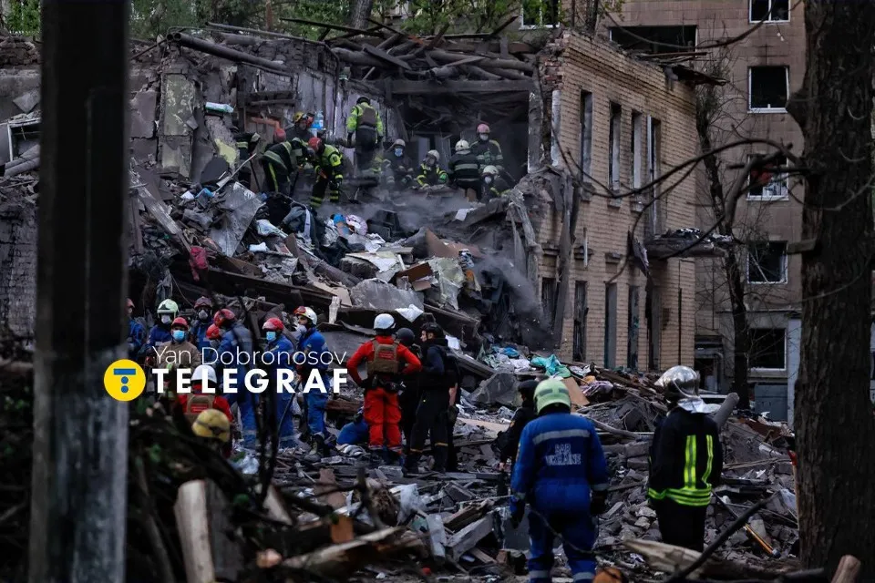 Київ обстріл 24 квітня 2025. Фото: Ян Доброносов