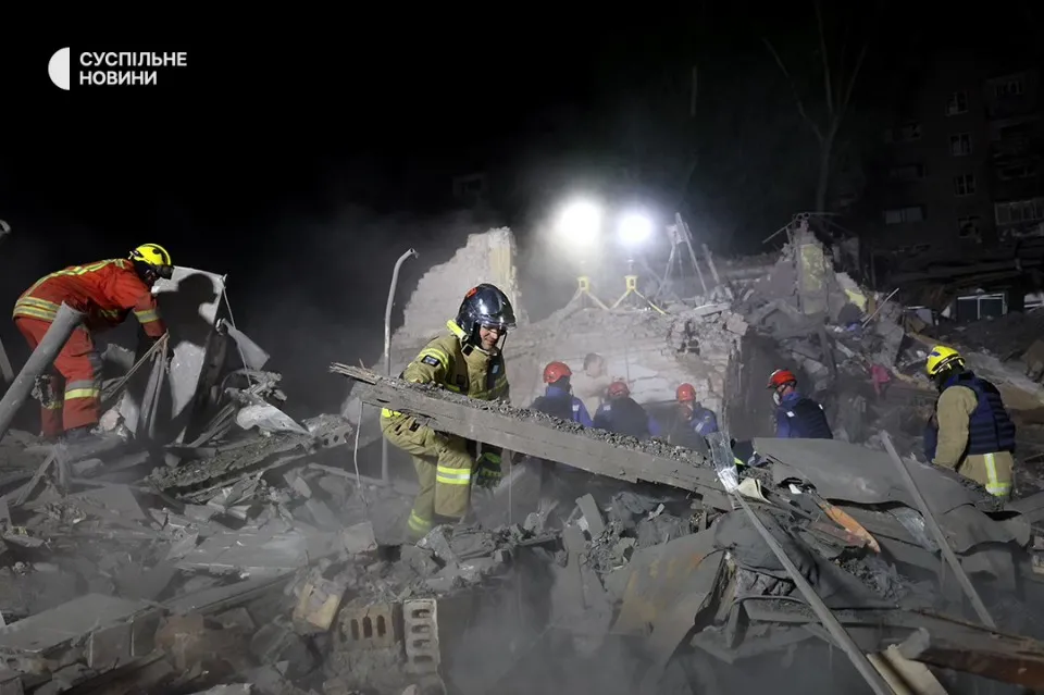 Київ обстріл 24 квітня 2025. Фото: Суспільне