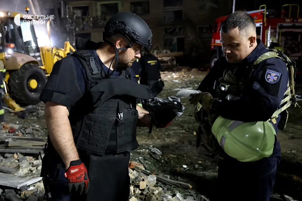 Київ обстріл 24 квітня 2025. Фото: Суспільне