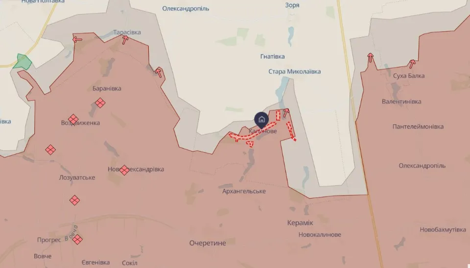 мапа Deep State Донеччина