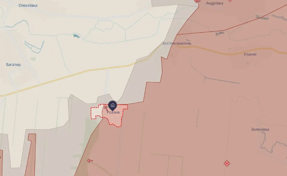 мапа Deep State Донеччина