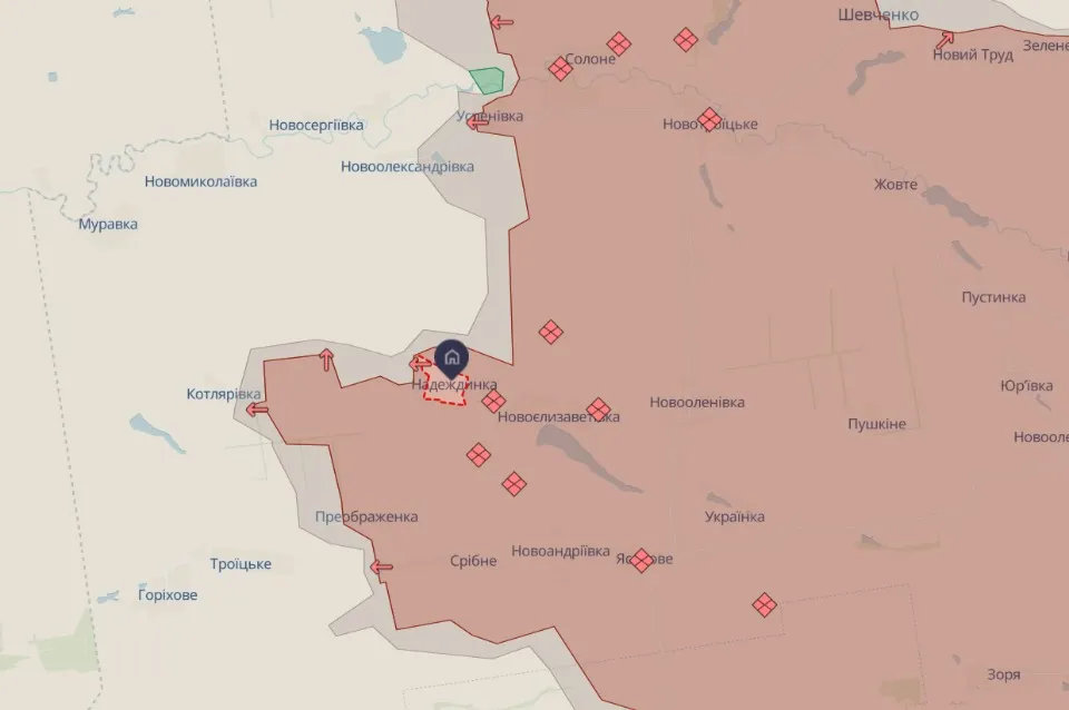 мапа Deep State Донеччина