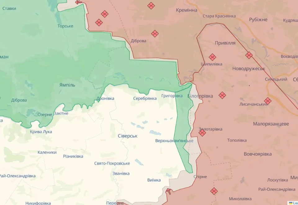 мапа DeepState Донеччина
