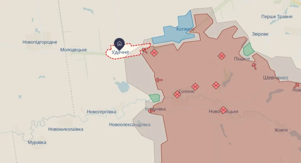 мапа DeepState Донеччина