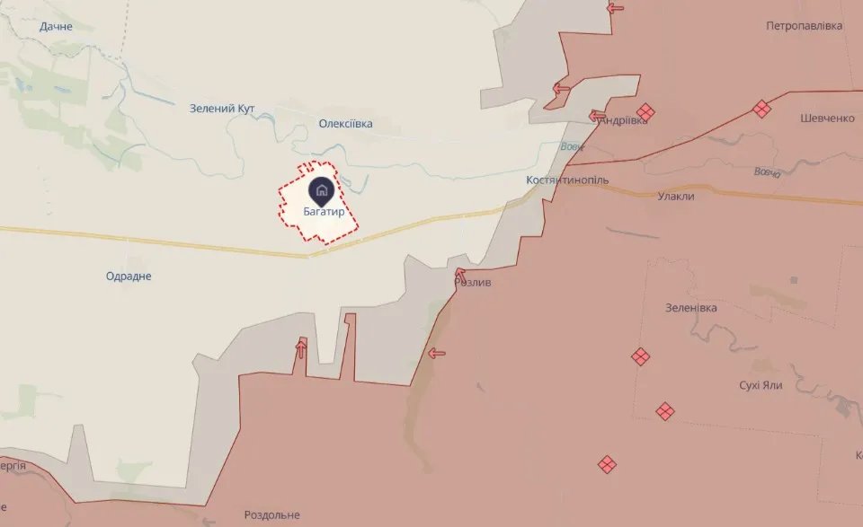 мапа DeepState Донеччина