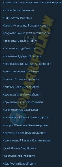 список звільнених із полону 6 травня