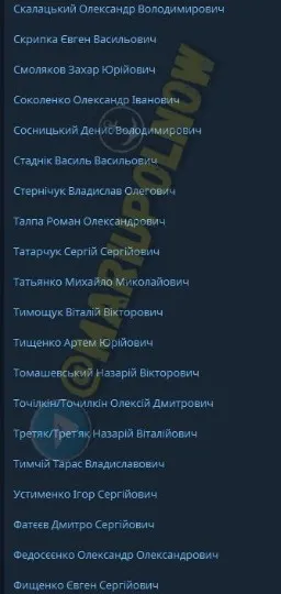 список звільнених із полону 6 травня