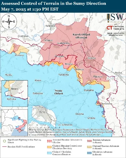 мапа ISW Сумщина