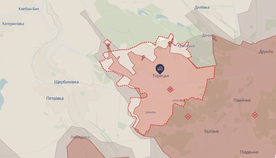 карта глибокого донецького донецька