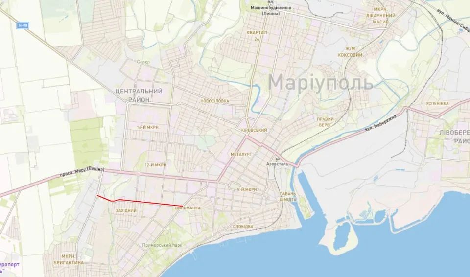 Вулиця Бахчиванджи на мапі