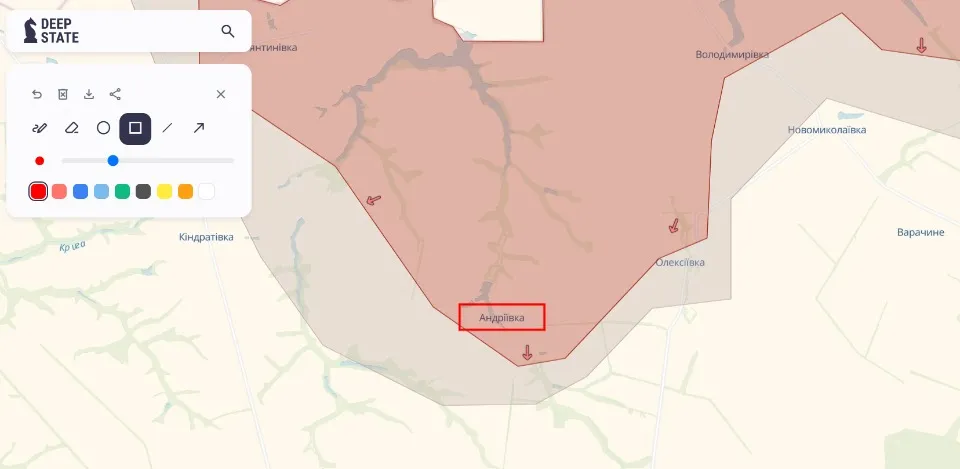 DeepState Map Sumy Region