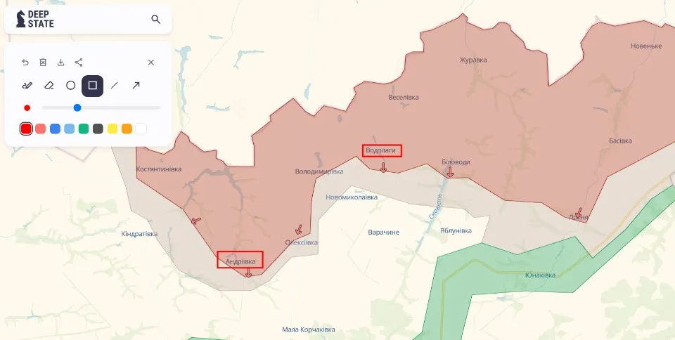 DeepState Map Sumy Region