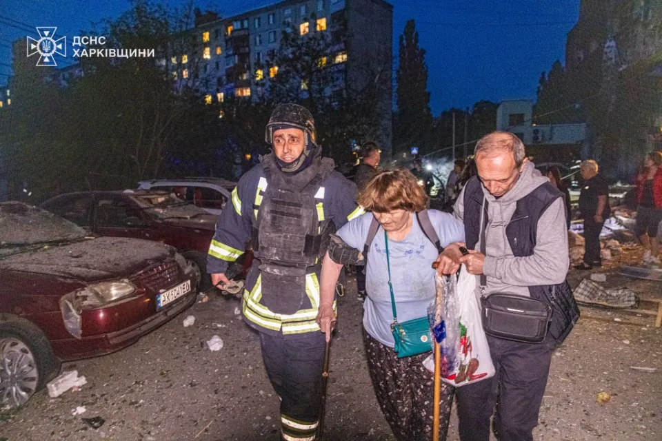 постраждалі від атаки на Харків люди війна обстріл