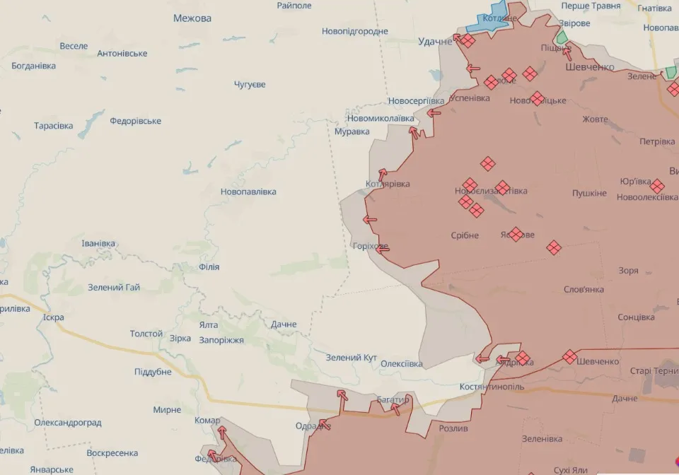 DeepState Map Новопавлівка