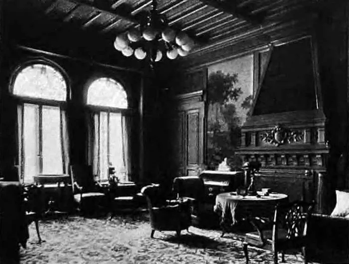 Вітальня в садибі К.Л. Мсциховського, Селезнівка, фото 1916 р