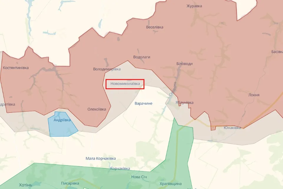 DeepState Map Sumy Region