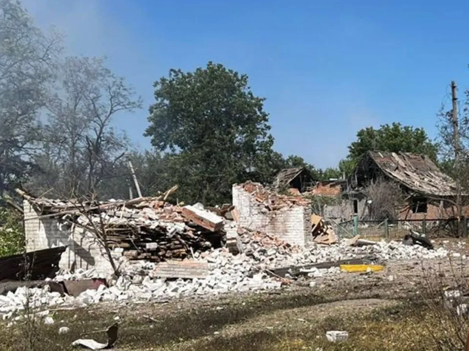 наслідки обстрілу Донецької області