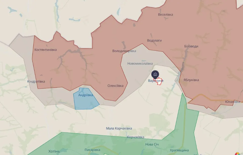 DeepState Map Sumy Region