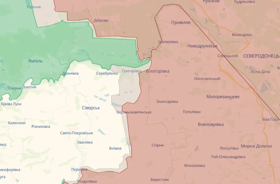 мапа Deep State Луганщина