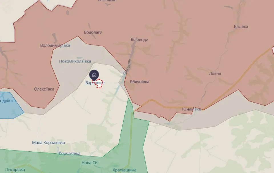 DeepState Map Sumy Region