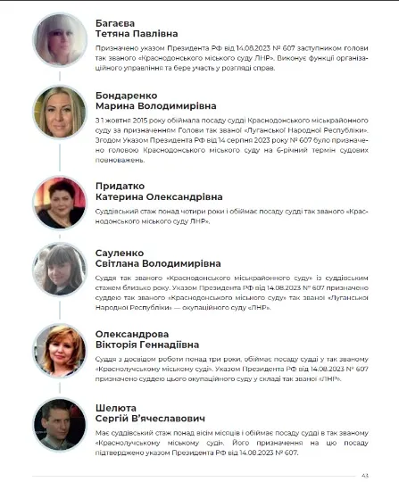Скрін з дослідження Судді окупантів