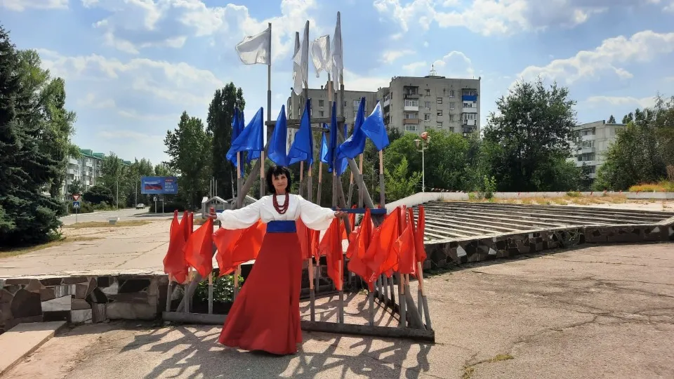 Проведення пропагандистських заходів до дня прапору РФ у Рубіжному
