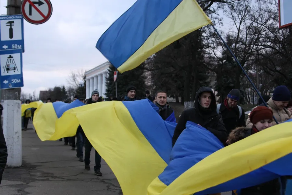 Патріотична хода Луганського Майдану, зима 2013-2014