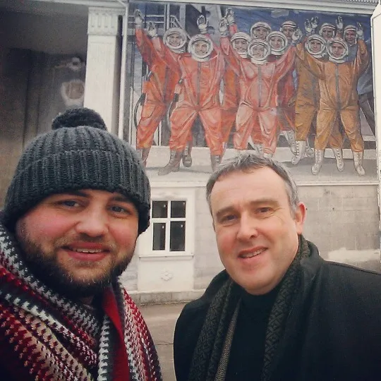 ПК Сосюри в Лисичанську,  разом з послом Бельгії, з архіву Леоніда Марущака