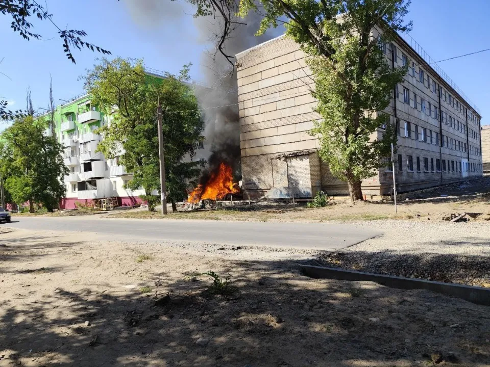 Пожежа поблизу вул. Танкістів, 30