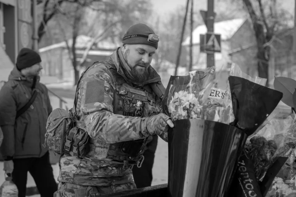 Максим Грачов, позивний Сіма. Маріуполь, 8 березня 2022 року / Facebook-сторінка Євгена Сосновсько