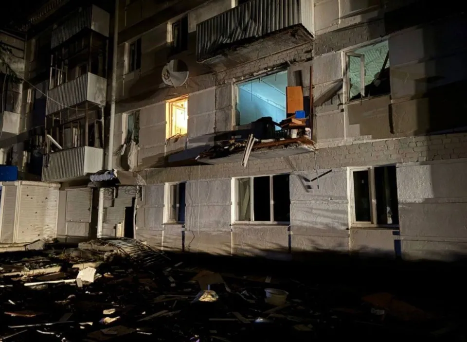 Наслідки вибуху газового балону у Сіверськодонецьку