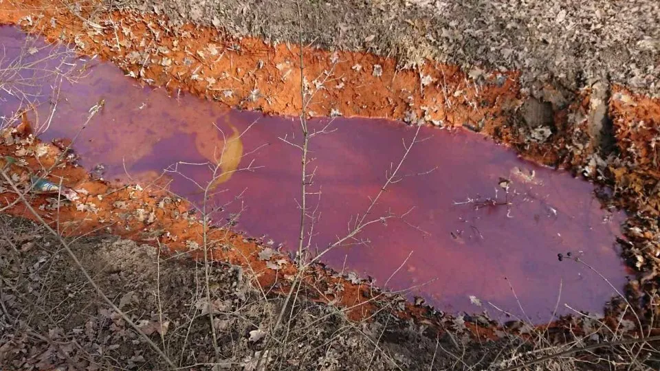Забруднені водойми на окупованих територіях, фото надано співрозмовником