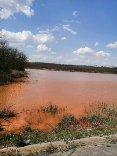 Забруднені водойми на окупованих територіях, фото надано співрозмовником
