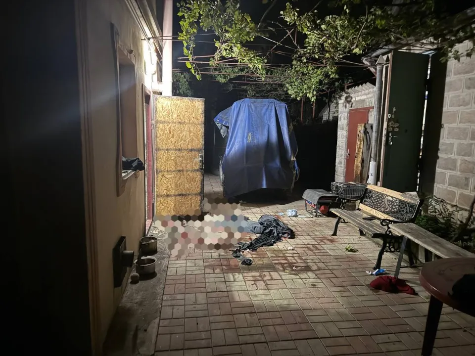 місце вибуху гранати на окупованій донеччині