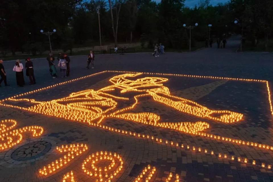 Окупаційні джерела. Акція “Огненные картины войны”