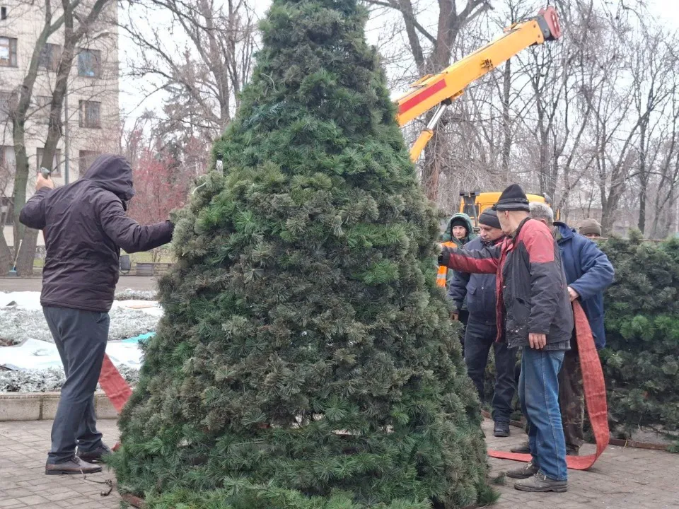Ялинки в окупованому Донецьку