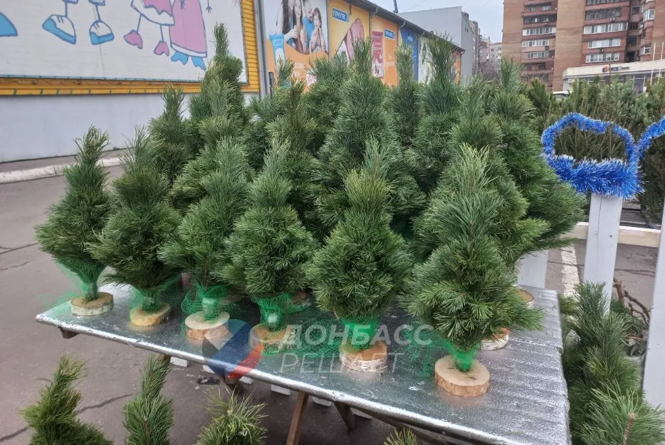 Ціни на новорічну атрибутику в окупованому Донецьку