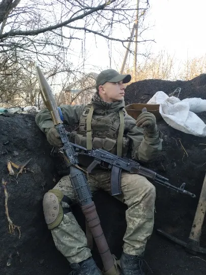 Марк Бабаревич у районі Попасної, Луганщина