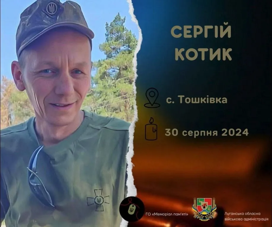 загиблий військовий Сергій Котик