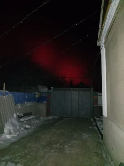 полярне сяйво видно в Луганській області