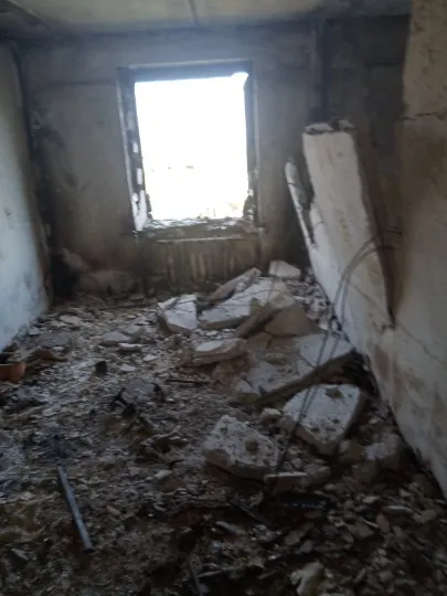 Все, що залишилося від квартири батьків Олександри