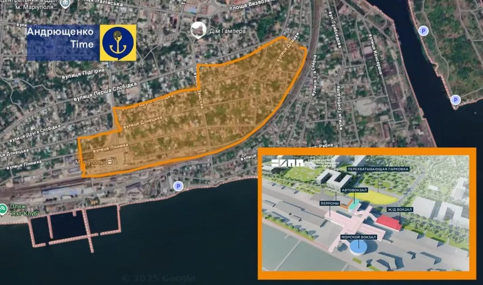 Окупанти будують естакаду в Маріуполі