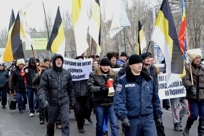 9 лютого 2014 року в Луганську пройшов Русский марш